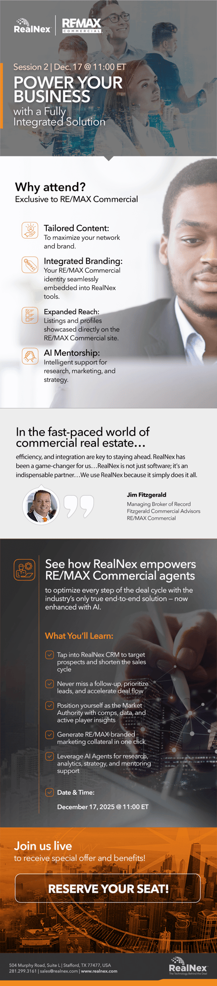 RealNex x RE/MAX Webinar Series: Power Your Business Session 2 Dec. 17