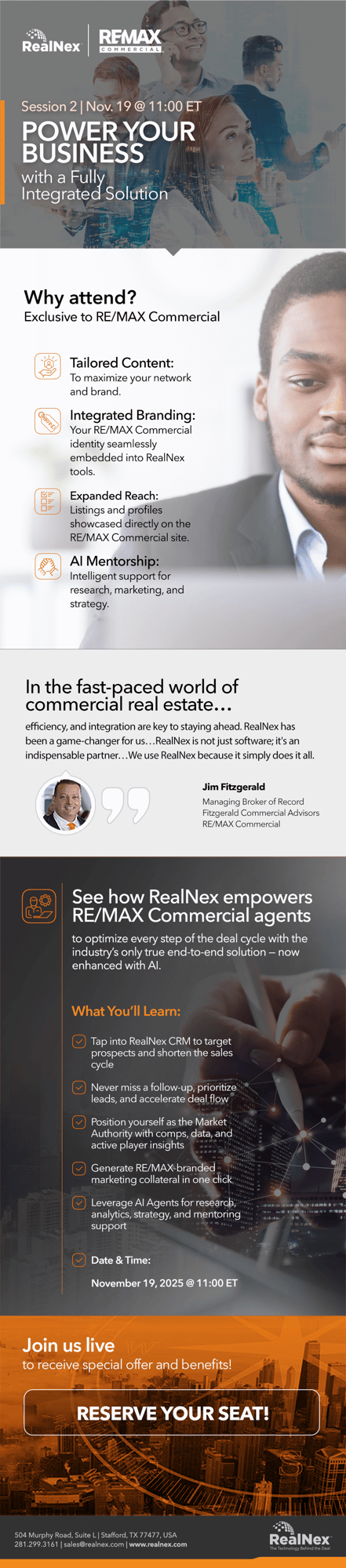 RealNex x RE/MAX Webinar Series: Power Your Business Session 2 Nov. 19